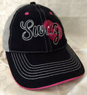 CAP BRAND NEW SWAG HIGH QUALITY EMBROIDERED LOGO W HEART SEQUINS STRAP BACK
