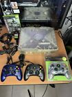 Microsoft Xbox Classic Original Crystal Clear Console OEM controllers Clean