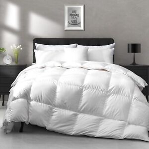 New ListingLightweight Goose Feather Down Comforter Queen Size - Cooling Bed Comforter