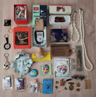 Junk Drawer Lot Vintage Now Trinkets Collectibles Pins Keychains Jewelry 2.5 lbs