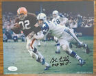 Bob Lilly Signed Autographed 8x10 Photo w/ Jim Brown JSA