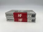 2 NEW Sony HF Type I Normal Bias Recording Blank Cassette Tapes 60 min