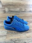 Puma Suede Classic Blue Suede Leather Mens Lace Up Trainers Suede 10