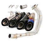 For Yamaha YZF R7 MT07 FZ07 2021-2023 Full Exhaust System Front Pipe Muffler 2'' (For: Yamaha XSR700)