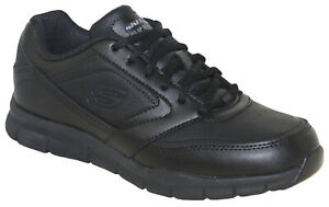 Skechers Men's Nampa Slip-Resistant Soft Toe Work Shoe 77156 BLK