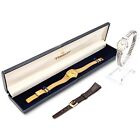Lot of 2 Tissot Gold Plated Stainless Steel Women's Hand Wind Watch 21-23mm +Box
