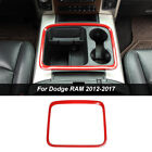 Inner Red Center Console Storage Box Panel Cover Trim For Dodge RAM 1500 2012-17 (For: 2015 Ram 1500)