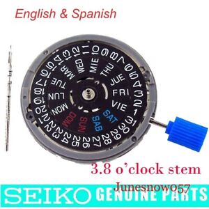 Movement NH36A English Spanish Double Date Circle 3.8 Crown Automatic Men Watch