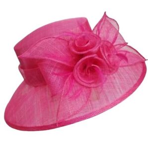 Sinamay Fascinator Women's Church Hat Kentucky Derby Tea Party Hats with Flower