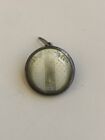 ABSOLUTELY BEAUTIFUL Antique SILVER ENAMEL GUILLOCHE Locket Necklace