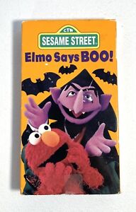 ⭐️ Sesame Street “Elmo Says Boo” VHS Kids Fun Show