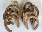 Vintage Rusty Metal Horse shoe Lot of 39 Various Sizes. Some with Nails.