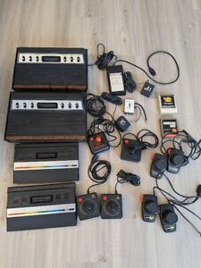 4 Atari 2600 Sears Tele-Games Console Peripheral Games Lot For Parts and more
