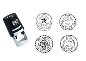 Round Notary Stamp - All States Available 1 9/16