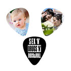 Customized Personalized printed guitar plectrum pick your photo text band gift