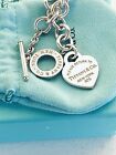 Please Return to Tiffany Silver Heart Tag Toggle Necklace  16” NEW VERSION