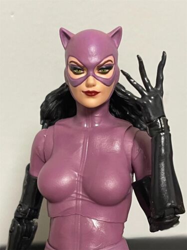 1/12 Painted Knightfall Catwoman Head Carved Fit Mcfarlane Action Figure