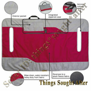 Golf Cart Bench Seat Cover Pink & Gray Blanket E-Z-GO, Club Car, Yamaha & Others