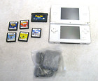 New ListingNINTENDO DS LITE WHITE HANDHELD GAME SYSTEM W/ 6 GAMES & CHARGER