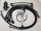 CHEVY 327 350 SMALL HEI DISTRIBUTOR + 45K COIL + 8.5mm BLACK WIRES UNDER EXHAUST (For: More than one vehicle)