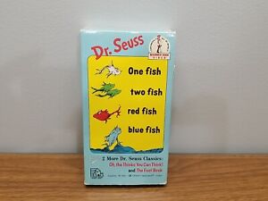 Dr. Seuss One Fish Two Fish Red Fish Blue Fish VHS VCR Video Tape Pre-Owned