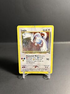 Pokémon TCG Lugia 9/111 Neo Genesis Unlimited Holo Rare Damaged