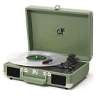 New ListingVinyl Record Player 3 Speed Portable Suitcase Record Player with Treble & Green
