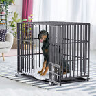 XL/XXL Chew Proof Heavy-Duty Metal Dog Cage Metal Kennel Crate For Two Large Dog
