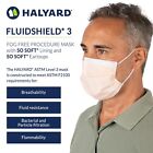 HALYARD FLUIDSHIELD 3 Disposable Procedure Mask w/SO Soft Lining and SO Soft