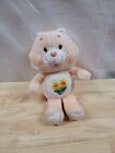 VTG Care Bears Friend Bear Plush Doll Yellow Flowers Sun Kenner Toy Lovey 1983