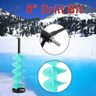 Ice Drill Auger Nylon Ice Auger Bit 8'' Drill Adapter Ice Fishing+ Extension Rod