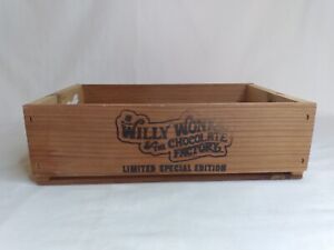 Willy Wonka and The Chocolate Factory Small Wooden Crate Limited Special Edition