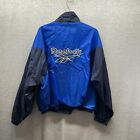 Vintage Reebok Jacket Adult Large Blue White Zip Up Track Windbreaker 90s Mens