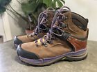 Merrell Crestbound Womens 9.5 Hiking Boots J64074 Brown Sugar Purple Leather