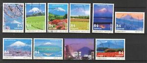 JAPAN 2020 PHILANIPPON 2021 STAMPS EXHIBITION (MT FUJI) COMP. SET 10 STAMPS USED