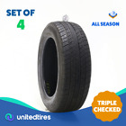 Set of (4) Used 225/60R18 Uniroyal Tiger Paw Touring A/S 100H - 7.5/32