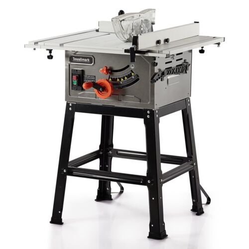 Table Saw 10-Inch 15-Amp Portable Table Saw 1800W, Cutting Speed Up to 5000RPM
