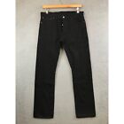 Vintage Double RL Salvage Denim Jeans Distressed RRL size 34x32 black