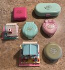 7 Pc Vintage 90s Polly Pocket Bluebird Toy Compact Play-sets, Pizza Party, More!