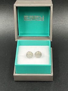 EFFY 925 Silver Diamond Stud Earrings Box