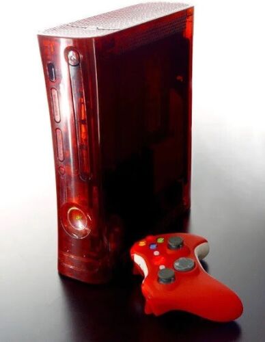 XCM Ruby Red Xbox 360 Case Shell Non-HDMI Brand New Complete