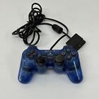 New ListingSony PlayStation 2 [SCPH-10010] PS2 Dual Shock 2 Clear Blue OEM Controller