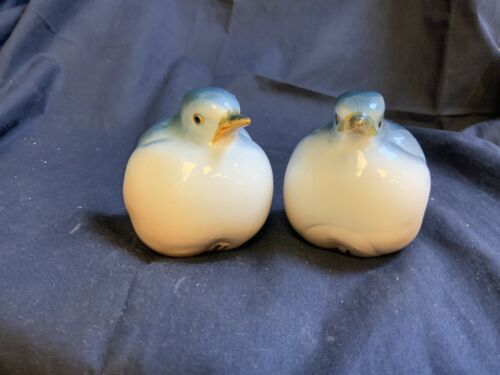 Vintage Pair Blue Bird Figurines