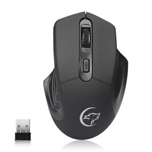 2.4GHz USB Gaming Mouse Wireless Optical 2400DPI Rechargeable Mute Mice For PC