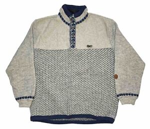 Vintage Scandinavian Score Design Wool Sweater Size 2XL Norway (80% Wool)