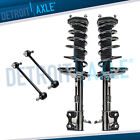 AWD 4pc Rear Struts w/ Coil Spring + Sway Bar Links for Toyota Highlander Venza