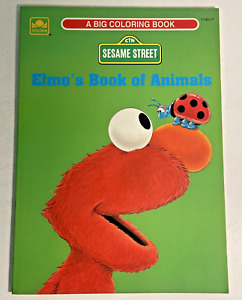 VTG 1994 Golden Book A Big Coloring Book Elmo Sesame Street