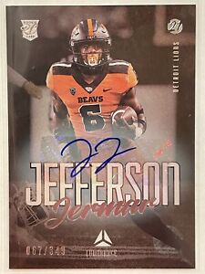 2021 Luminance Jermar Jefferson Autograph Rookie SP Auto RC #135 /349 Lions NFL