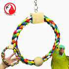 1676 Rainbow Ring Bird Toy parrot cage toys cages african grey cockatiel conure
