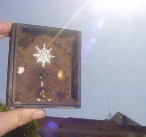 om star of light emerald Buddha prayer magic good luck shrine amulet box LP Koon